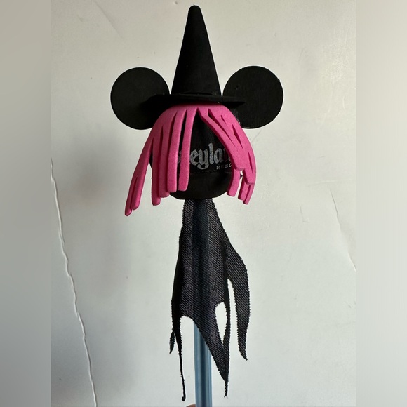 RARE Disney Spooky Halloween Antenna Ball Topper Minnie Mouse Witch 3.5" - Picture 3 of 6